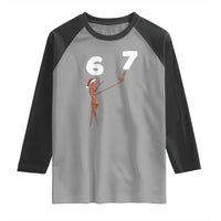 67 Six Seven Christmas Raglan Shirt Marcus The Worm Meme - Wonder Print Shop