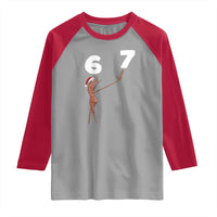 67 Six Seven Christmas Raglan Shirt Marcus The Worm Meme - Wonder Print Shop