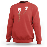 67 Six Seven Christmas Sweatshirt Marcus The Worm Meme - Wonder Print Shop