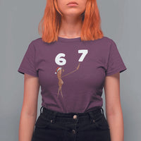 67 Six Seven Christmas T Shirt For Women Marcus The Worm Meme - Wonder Print Shop