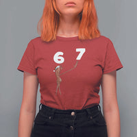 67 Six Seven Christmas T Shirt For Women Marcus The Worm Meme - Wonder Print Shop
