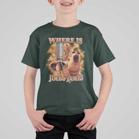 Marcus The Worm Meme T Shirt For Kid Where Is Jimbo James - Wonder Print Shop