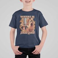 Marcus The Worm Meme T Shirt For Kid Where Is Jimbo James - Wonder Print Shop