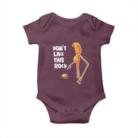 Marcus The Worm Meme Baby Onesie Do Not Like This Rock - Wonder Print Shop