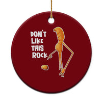 Marcus The Worm Meme Ceramic Ornament Do Not Like This Rock - Wonder Print Shop