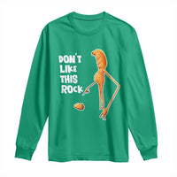 Marcus The Worm Meme Long Sleeve Shirt Do Not Like This Rock - Wonder Print Shop