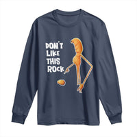 Marcus The Worm Meme Long Sleeve Shirt Do Not Like This Rock - Wonder Print Shop