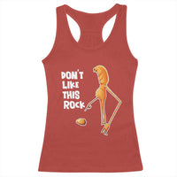 Marcus The Worm Meme Racerback Tank Top Do Not Like This Rock - Wonder Print Shop