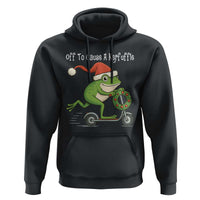 Off To Cause A Kerfuffle Hoodie Funny Frog Christmas - Wonder Print Shop
