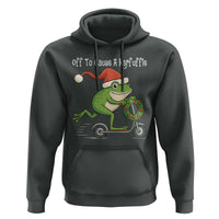 Off To Cause A Kerfuffle Hoodie Funny Frog Christmas - Wonder Print Shop
