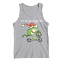 Off To Cause A Kerfuffle Tank Top Funny Frog Christmas - Wonder Print Shop