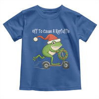 Off To Cause A Kerfuffle Toddler T Shirt Funny Frog Christmas - Wonder Print Shop