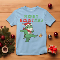 Merry Resistmas Frog Christmas T Shirt - Wonder Print Shop