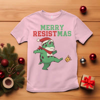 Merry Resistmas Frog Christmas T Shirt - Wonder Print Shop