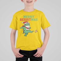 Merry Resistmas Frog Christmas T Shirt For Kid - Wonder Print Shop