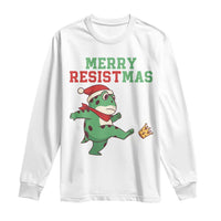 Merry Resistmas Frog Christmas Long Sleeve Shirt - Wonder Print Shop