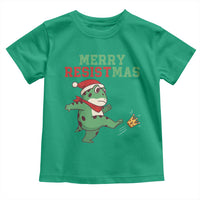 Merry Resistmas Frog Christmas Toddler T Shirt - Wonder Print Shop