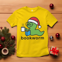 Bookworm Christmas T Shirt Reading Book Lover - Wonder Print Shop