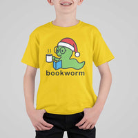 Bookworm Christmas T Shirt For Kid Reading Book Lover - Wonder Print Shop