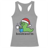 Bookworm Christmas Racerback Tank Top Reading Book Lover - Wonder Print Shop