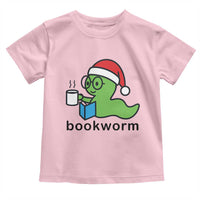 Bookworm Christmas Toddler T Shirt Reading Book Lover - Wonder Print Shop