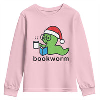 Bookworm Christmas Youth Sweatshirt Reading Book Lover - Wonder Print Shop