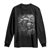 67 Six Seven Bigfoot Christmas Long Sleeve Shirt Sasquatch Ailen Selfie UFO Meme - Wonder Print Shop