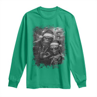 67 Six Seven Bigfoot Christmas Long Sleeve Shirt Sasquatch Ailen Selfie UFO Meme - Wonder Print Shop