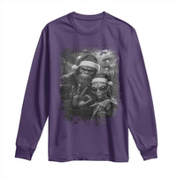 67 Six Seven Bigfoot Christmas Long Sleeve Shirt Sasquatch Ailen Selfie UFO Meme - Wonder Print Shop