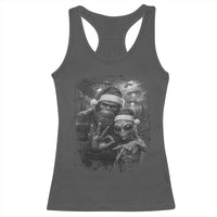 67 Six Seven Bigfoot Christmas Racerback Tank Top Sasquatch Ailen Selfie UFO Meme - Wonder Print Shop