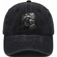 67 Six Seven Bigfoot Christmas Washed Cotton Baseball Cap Sasquatch Ailen Selfie UFO Meme