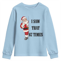 67 Six Seven Santa Christmas Meme Youth Sweatshirt I Saw That - Wonder Print Shop