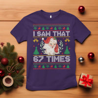 Funny Santa Christmas T Shirt I Saw That 67 Times - Wonder Print Shop