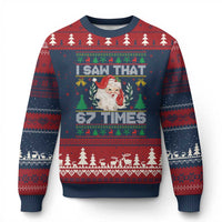 Funny Santa Christmas Ugly Christmas Sweater I Saw That 67 Times - Wonder Print Shop