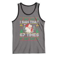 Funny Santa Christmas Tank Top I Saw That 67 Times - Wonder Print Shop