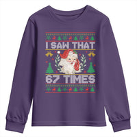 Funny Santa Christmas Youth Sweatshirt I Saw That 67 Times - Wonder Print Shop