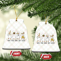 Silly Goose New Years 2026 Ceramic Ornament Cute Goose Party Holiday - Wonder Print Shop