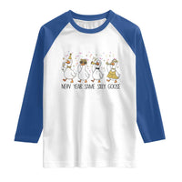 Silly Goose New Years 2026 Raglan Shirt Cute Goose Party Holiday - Wonder Print Shop