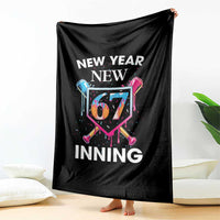 Funny Six Seven Meme Throw Blanket 67 Number Sports American Football Ice Cream Drip - Wonder Print Shop