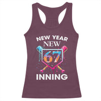 Funny Six Seven Meme Racerback Tank Top 67 Number Sports American Football Ice Cream Drip - Wonder Print Shop