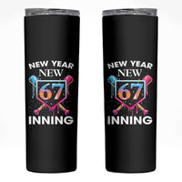 Funny Six Seven Meme Skinny Tumbler 67 Number Sports American Football Ice Cream Drip - Wonder Print Shop