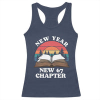 Funny Six Seven Meme Racerback Tank Top New Year New 67 Chapter - Wonder Print Shop