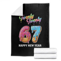 67 Six Seven Meme Throw Blanket New Year 2026 Ice Cream Drip - Wonder Print Shop