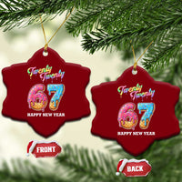 67 Six Seven Meme Ceramic Ornament New Year 2026 Ice Cream Drip - Wonder Print Shop