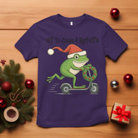 Off To Cause A Kerfuffle T Shirt Funny Frog Christmas Meme Weirdcore - Wonder Print Shop
