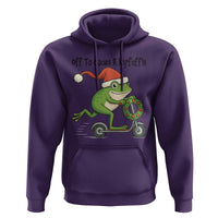 Off To Cause A Kerfuffle Hoodie Funny Frog Christmas Meme Weirdcore - Wonder Print Shop
