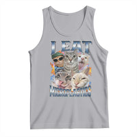 Funny Cat Meme Tank Top I Eat Microplastics - Wonder Print Shop