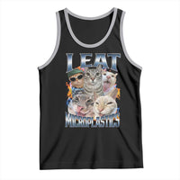Funny Cat Meme Tank Top I Eat Microplastics - Wonder Print Shop