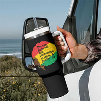 Black Woman Empowerment Tumbler With Handle The Sun Does Not Ask Permission To Shine - Wonder Print Shop