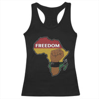 Africa Freedom Liberation Black Power Racerback Tank Top - Wonder Print Shop